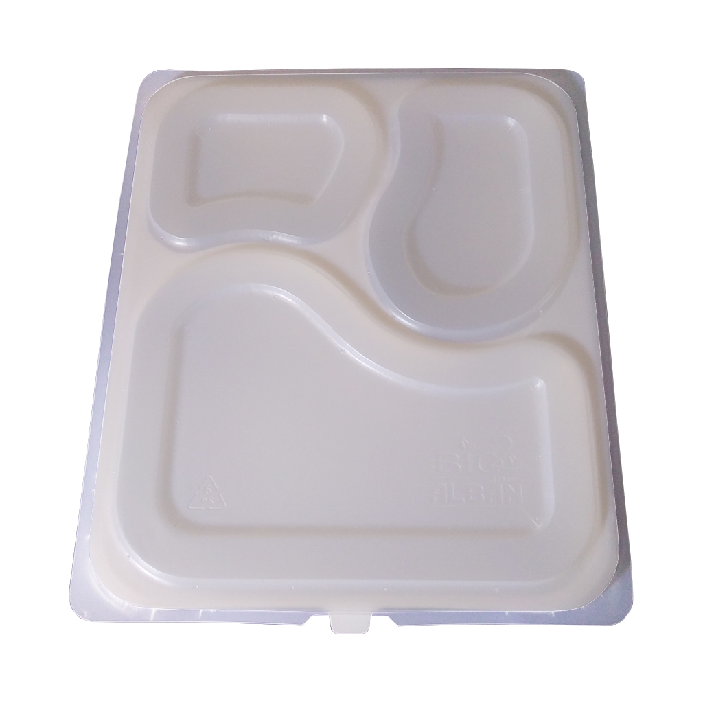 Bandeja de Plástico Descartável – 3 divisões miniatura 3
