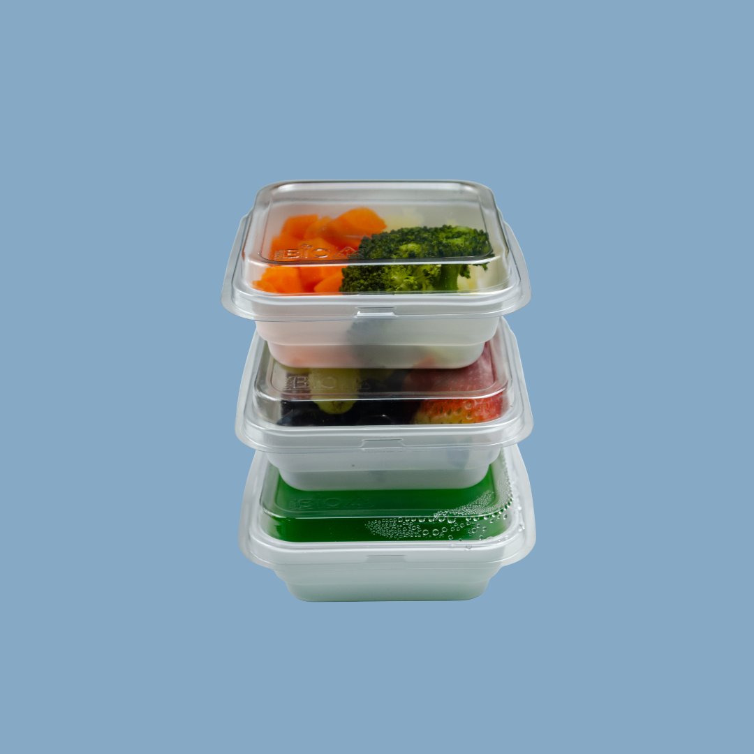 Pote Descartável Biodegradável - 170ml - com Tampa