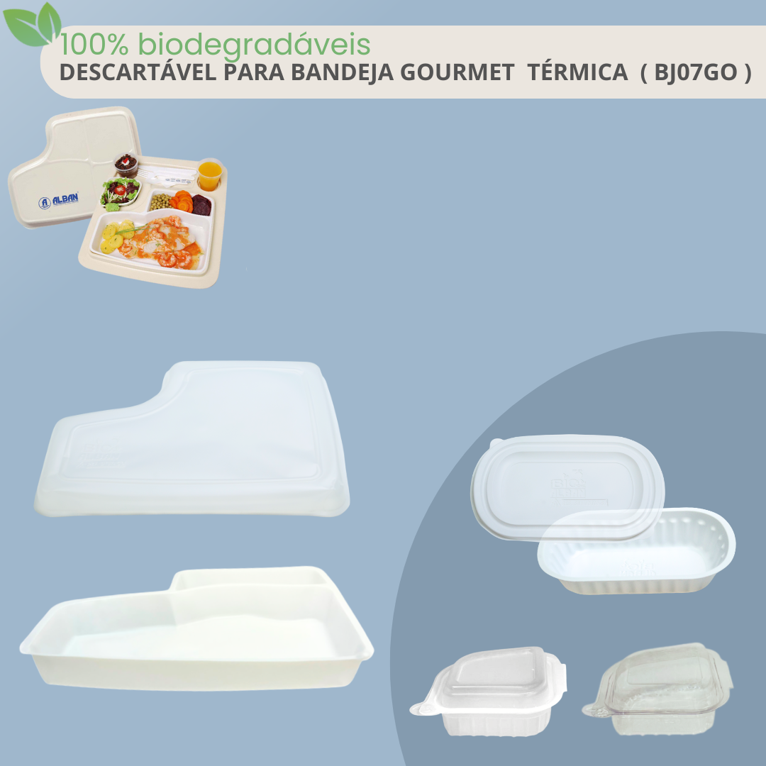 Refil Descartável Biodegradável para Bandeja Gourmet