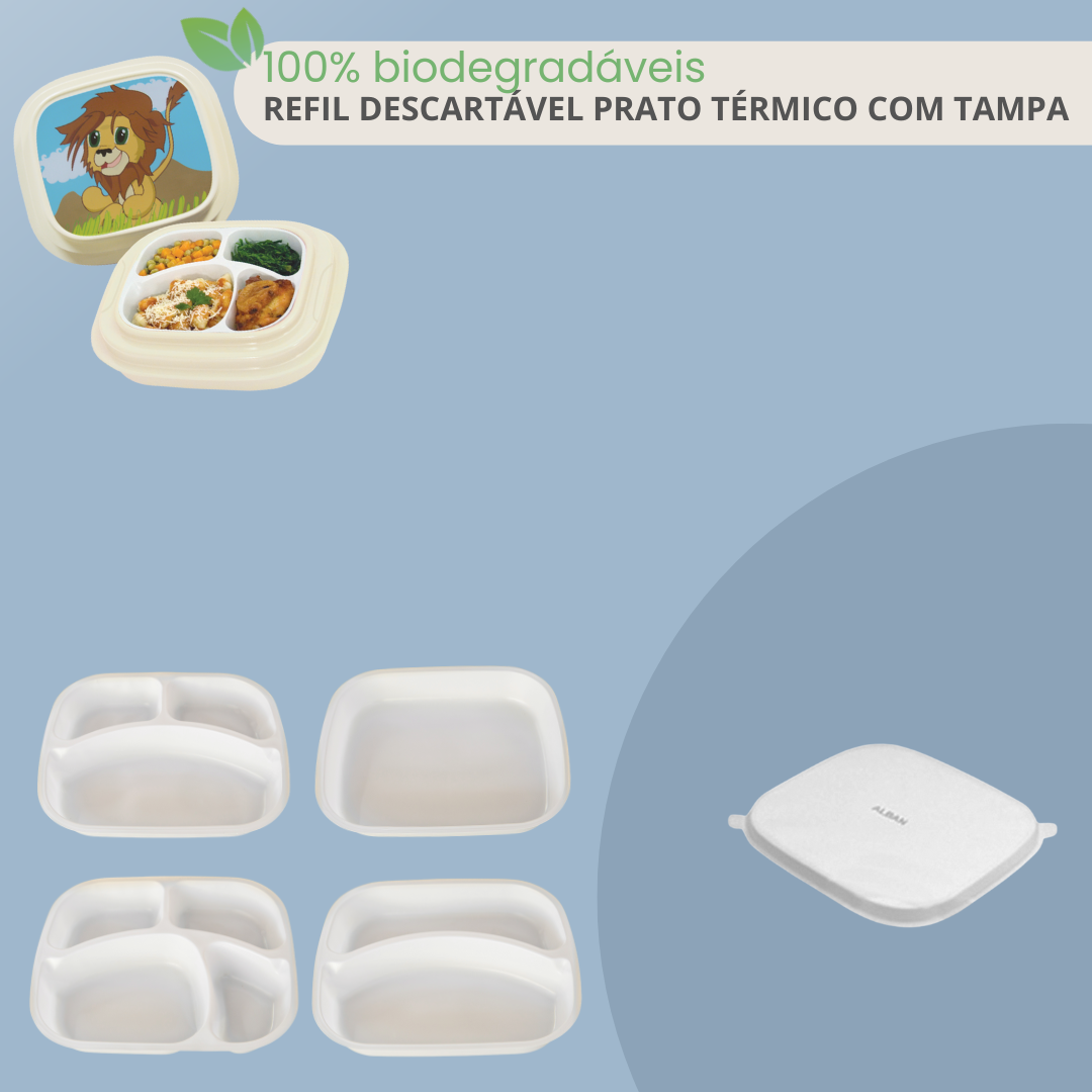 Refil Descartável Biodegradável para Prato Térmico PT 01